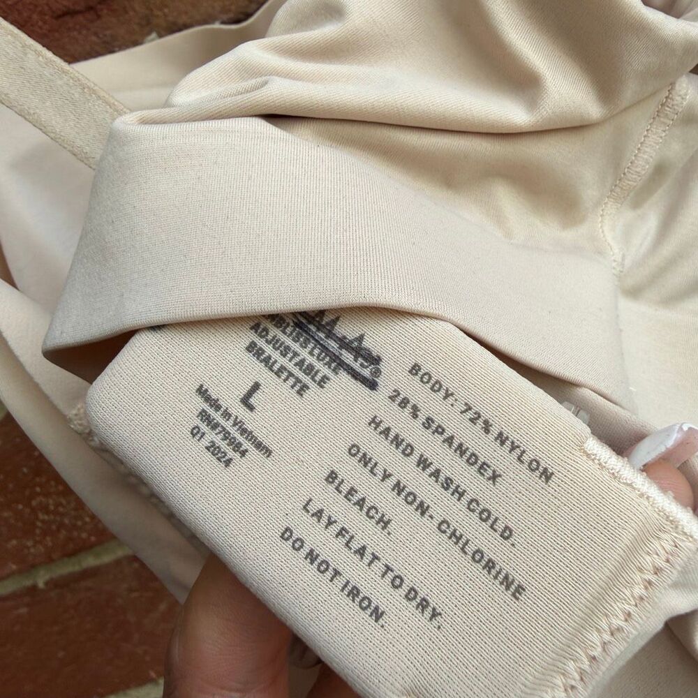 Soma Women's Enbliss Luxe Adjustable Bralette nude large NEW - Picture 7 of 7